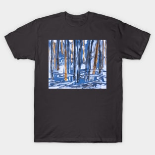 Blue sunshine in the forest T-Shirt